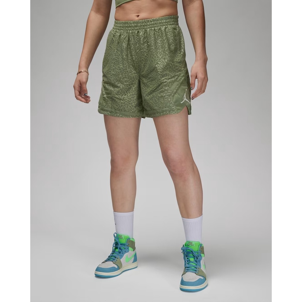 Nike® Jordan Sport (Women's XL) Diamond Shorts‎ in Oil Green/Phantom - $70